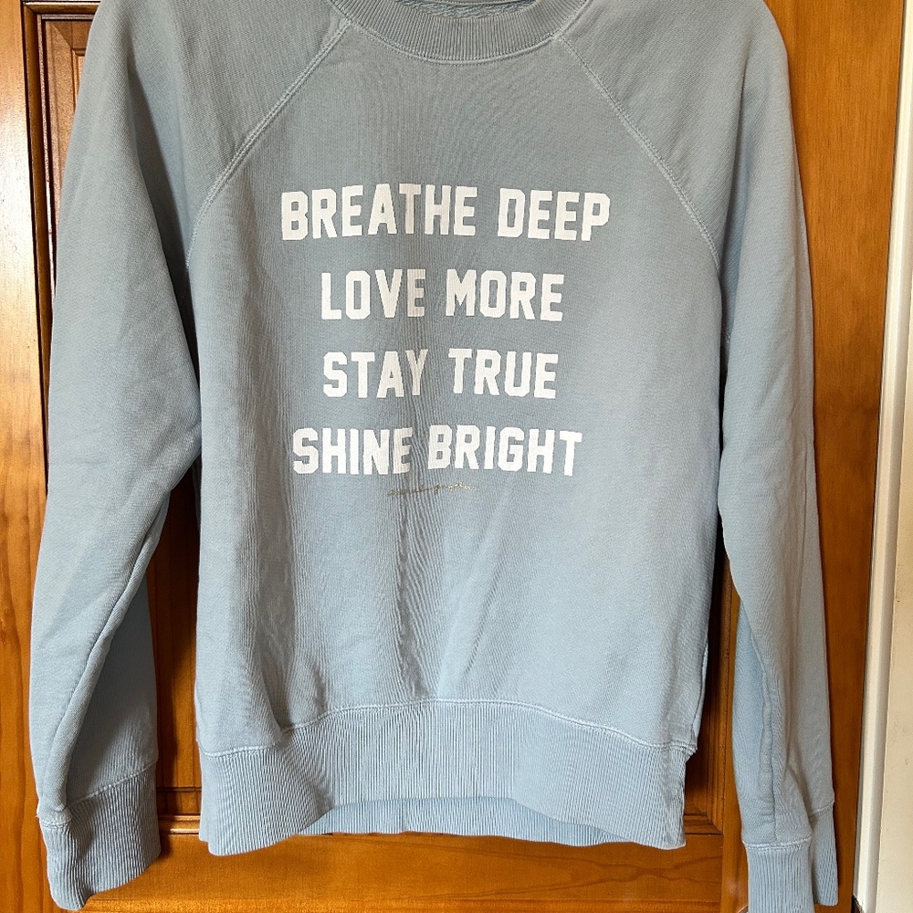 Spiritual Gangster Breathe Deep Love More Sweatshirt Womens S